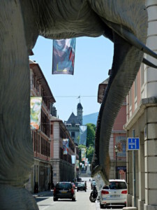 Elefanten mit ständig …