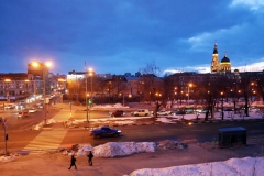 Blaue Stunde über dem Lopan