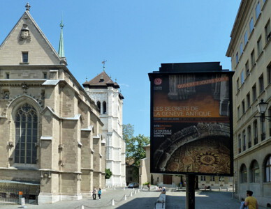 Kathedrale St. Peter mit Plakat
