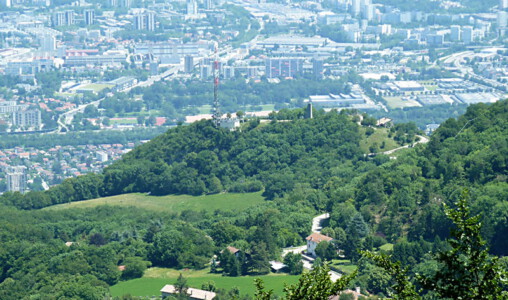 Letzter Blick auf Grenoble, ehe es …